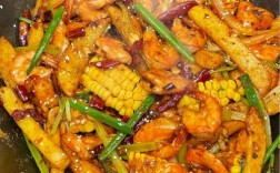 麻辣海鲜香锅配油炸虾，这样吃真的不腻吗？