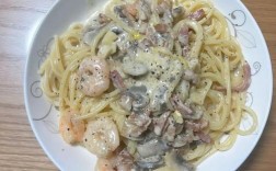 奶油海鲜蘑菇意面怎么做？