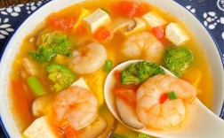 番茄香菇海鲜菇虾仁汤怎么做？
