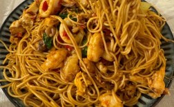 海鲜鱿鱼炒面的做法大全
