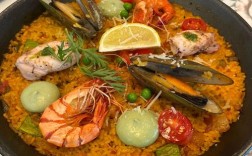 西班牙海鲜饭装盘视频