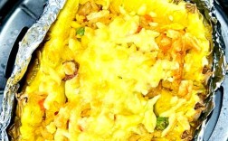 菠萝海鲜焗饭烤箱做法？