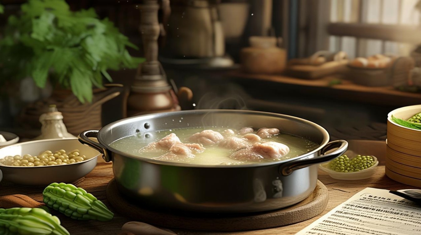 苦瓜鸡脚黄豆汤怎么做？简单步骤分享！-图1