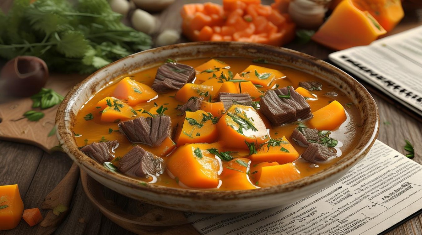 如何制作美味的南瓜牛肉汤？-图2