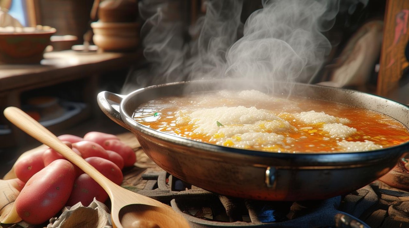 如何简单制作美味的大米红薯汤？-图4