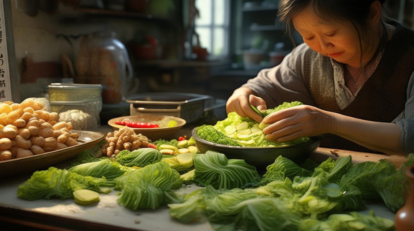 家常腌白菜的简单做法，脆爽开胃一学就会！-图1