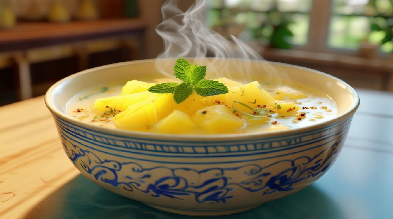 如何制作美味的菠萝条汤？简单步骤分享！-图4