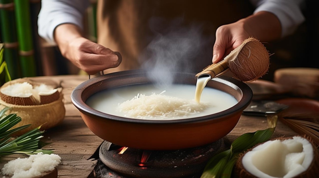 如何制作美味的椰子粑汤？简单步骤分享！-图2