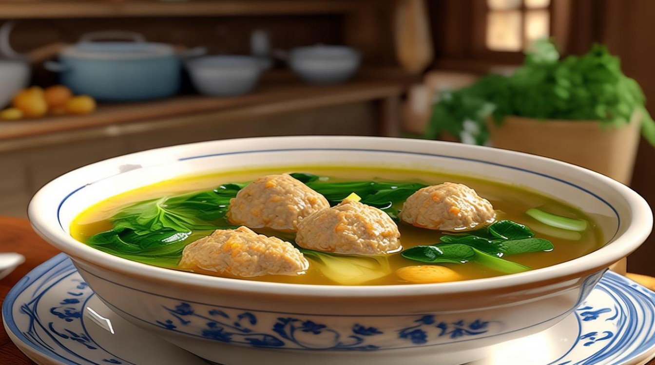 青菜丸子汤怎么做？家常做法简单又美味！-图1