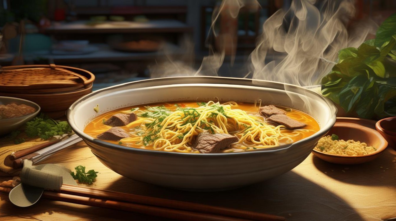 如何在家做出美味的羊肉面条汤？简单步骤分享！-图1