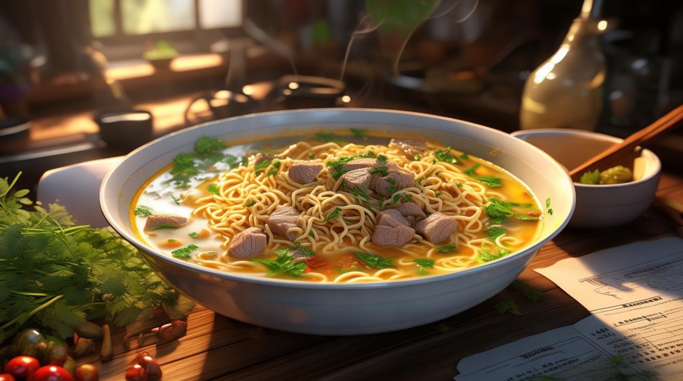 如何在家做出美味的羊肉面条汤？简单步骤分享！-图2