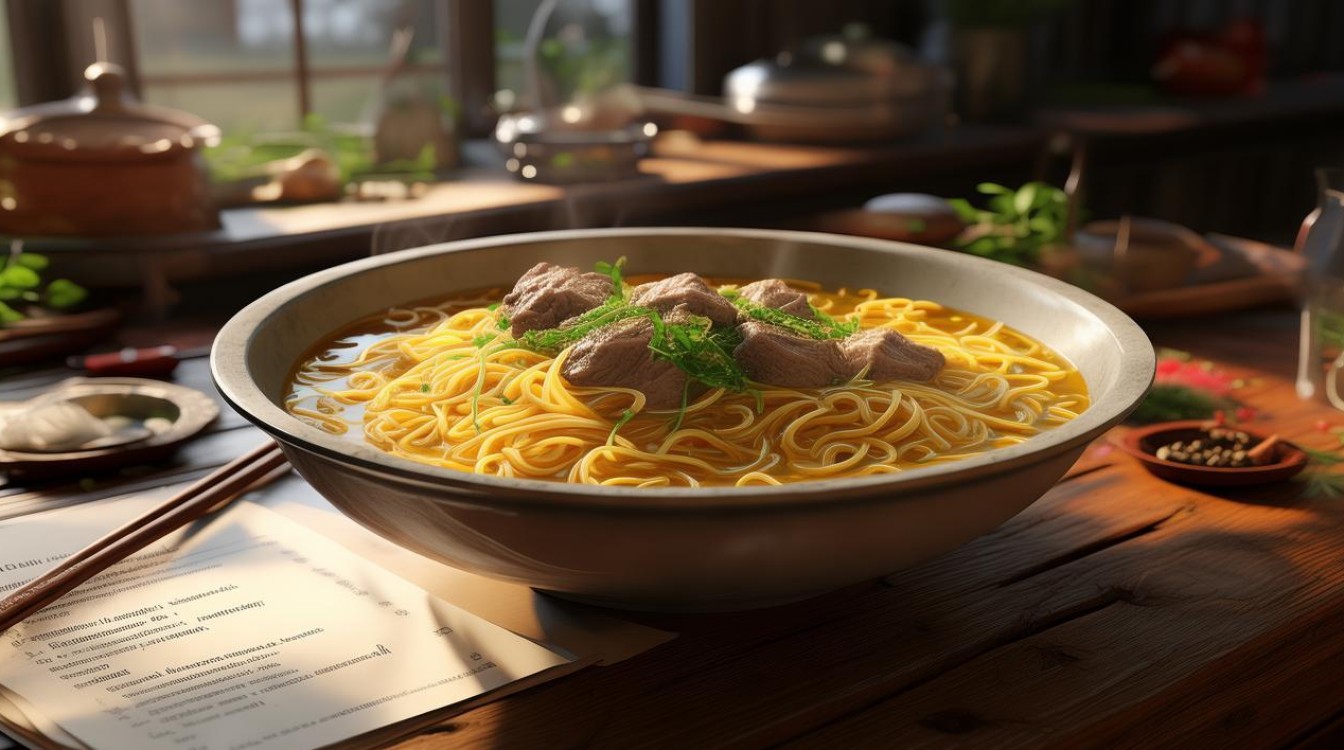 如何在家做出美味的羊肉面条汤？简单步骤分享！-图3