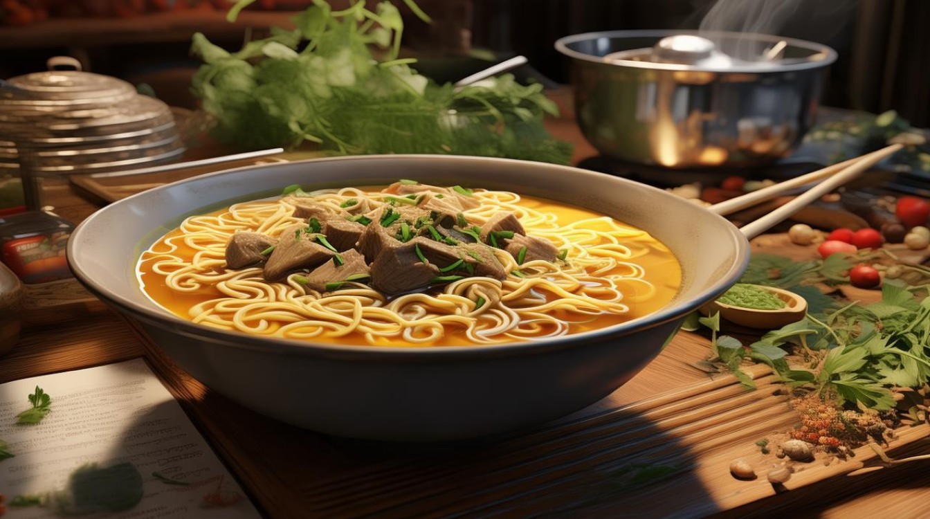 如何在家做出美味的羊肉面条汤？简单步骤分享！-图4