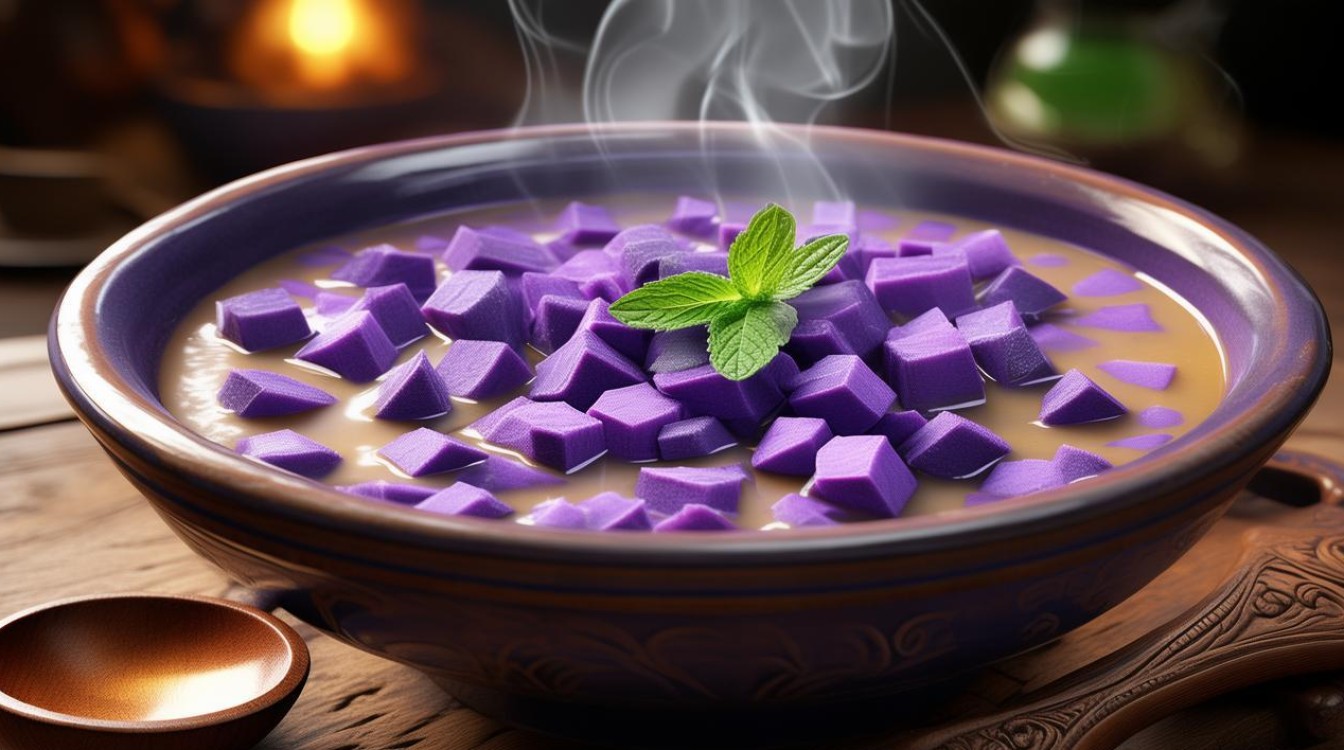 如何制作美味养生的紫薯甜汤？-图2