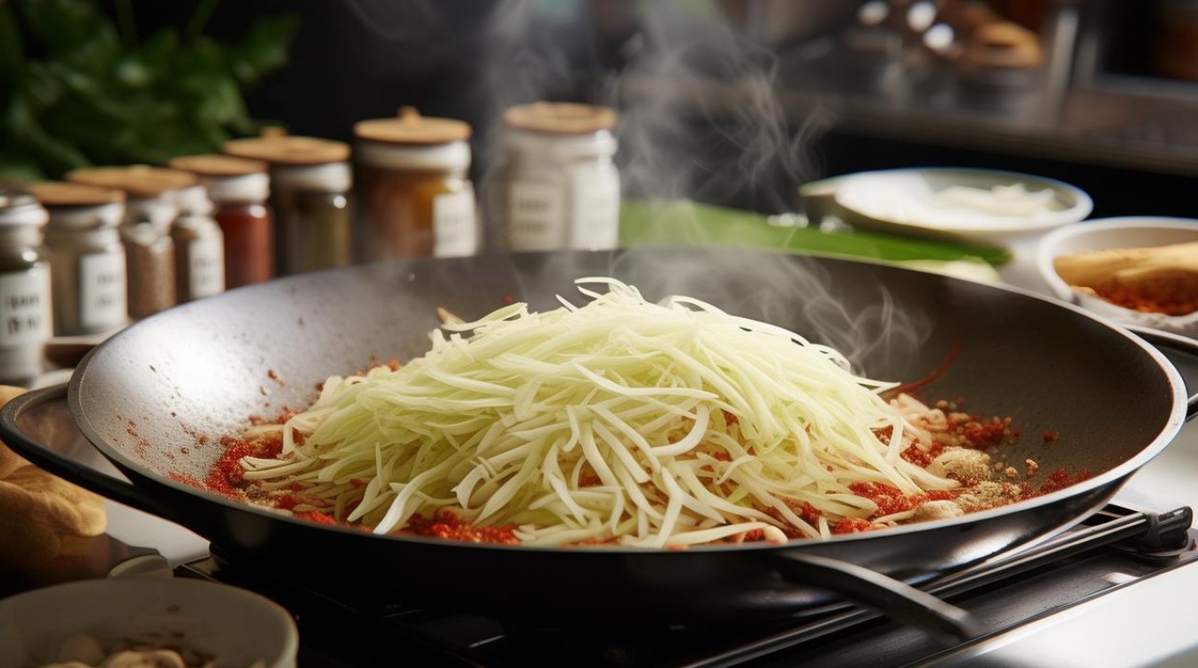 家常炒青萝卜丝怎么做？简单步骤分享！-图3