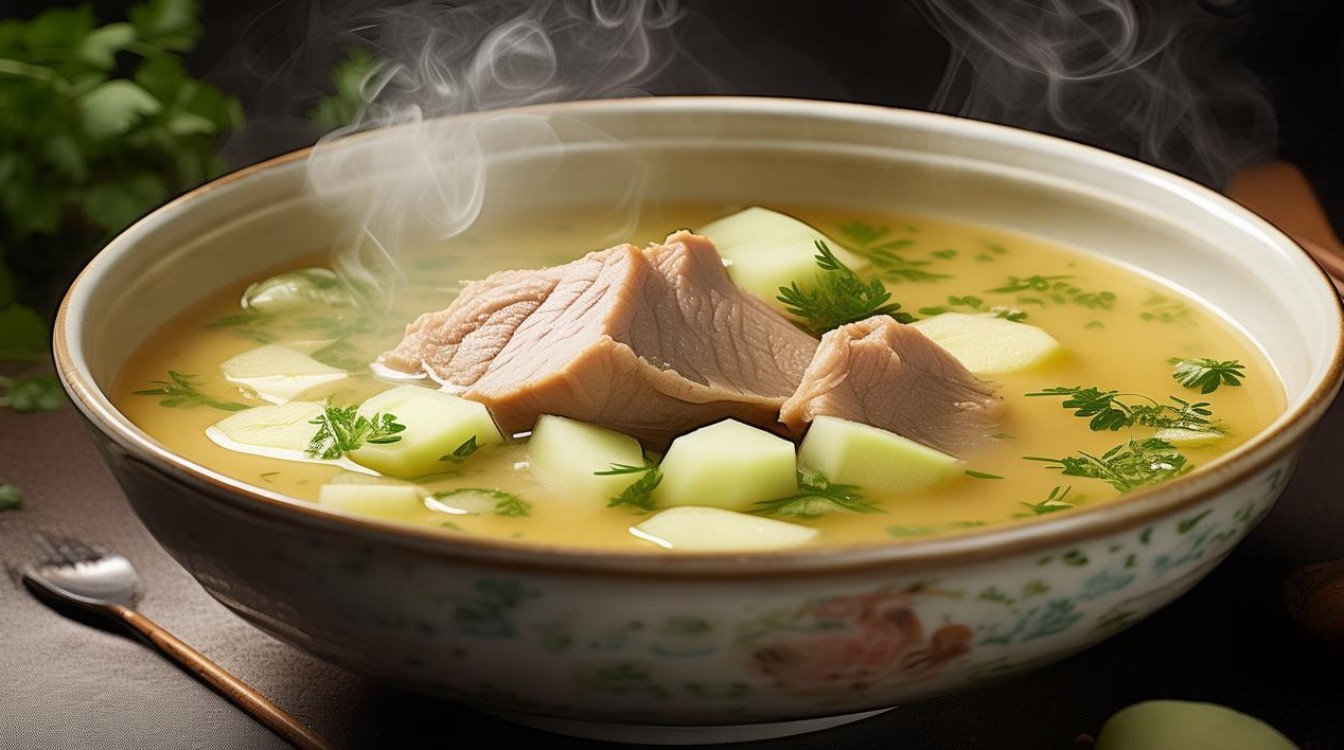 如何在家轻松做出美味的猪肉冬瓜汤？-图1