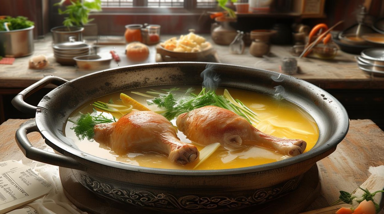 如何制作美味的砂锅鸡腿汤？简单步骤分享！-图1
