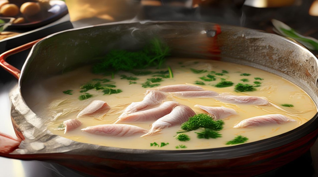 如何制作鲜美的奶汤鱼片火锅？-图2