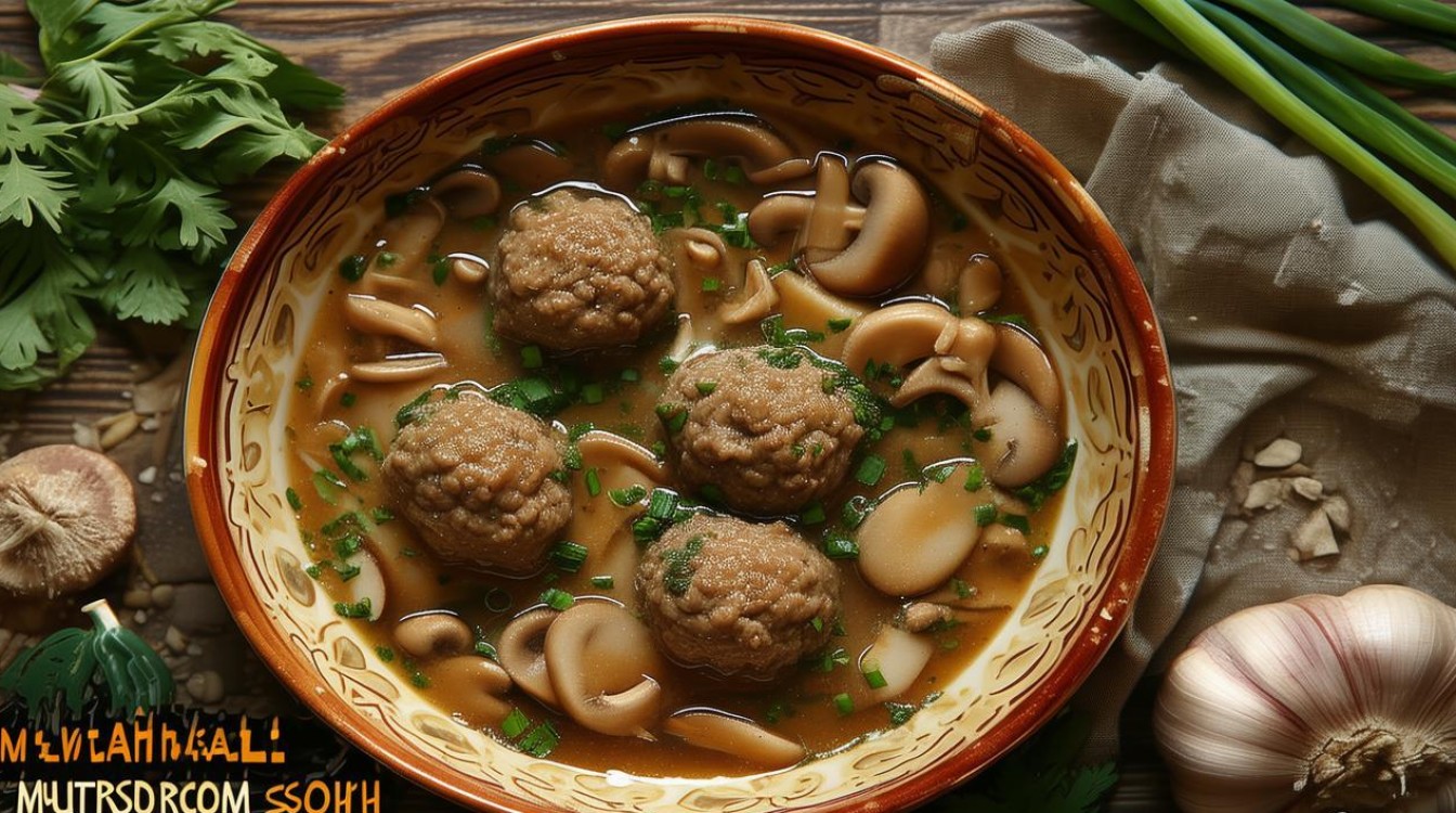 如何制作美味的肉丸菌菇汤？简单步骤分享！-图1
