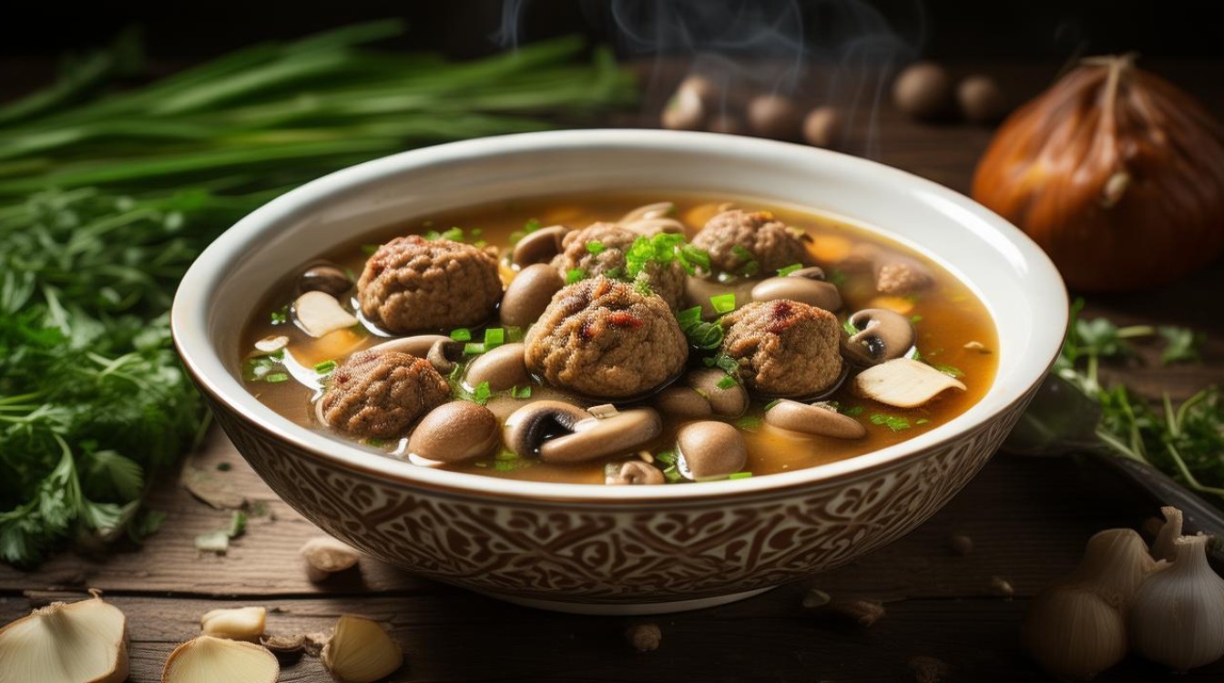 如何制作美味的肉丸菌菇汤？简单步骤分享！-图2