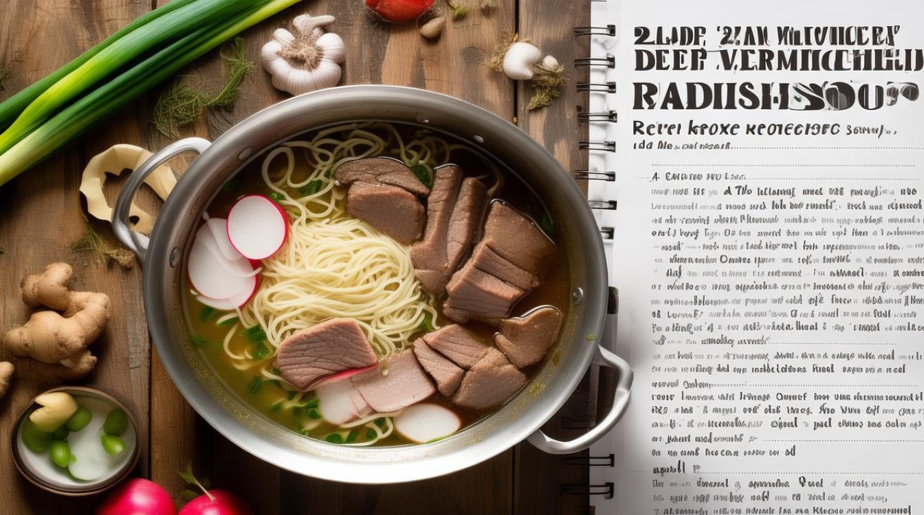 如何制作美味的牛肉粉丝萝卜汤？-图1