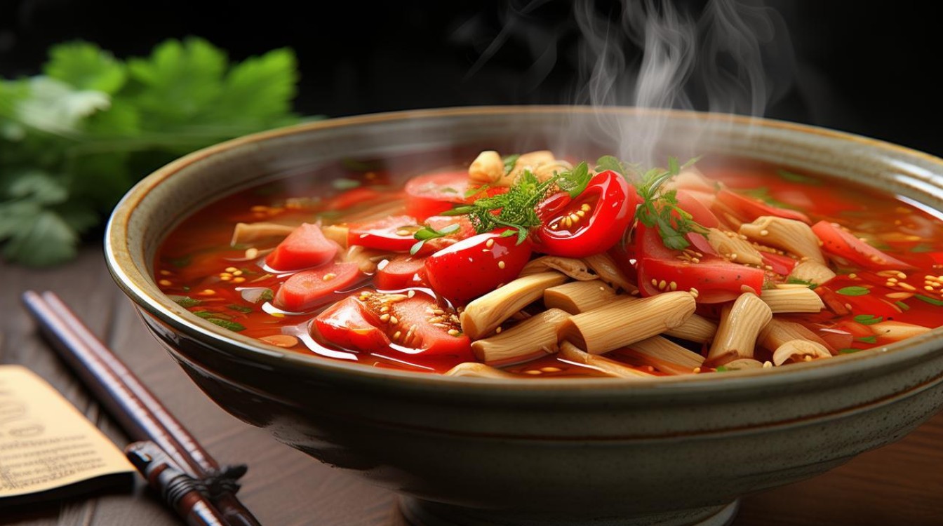 如何制作美味的番茄笋干汤？简单步骤分享！-图2