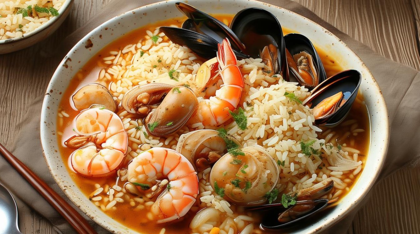如何制作美味的家常海鲜炖饭？-图1