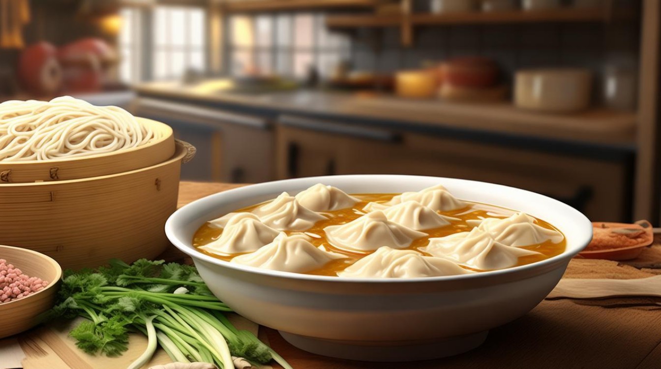 如何在家轻松制作美味的云吞汤米粉？-图3