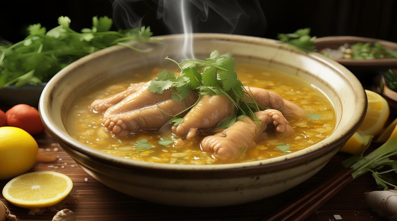 如何制作美味的柠檬鸡爪汤？简单做法分享！-图1