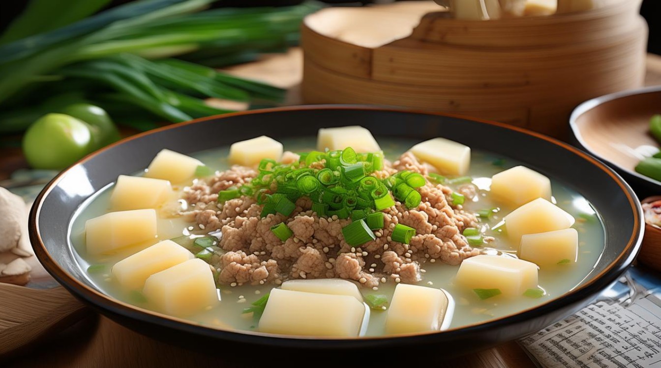 如何制作美味营养的山药肉末汤？-图1