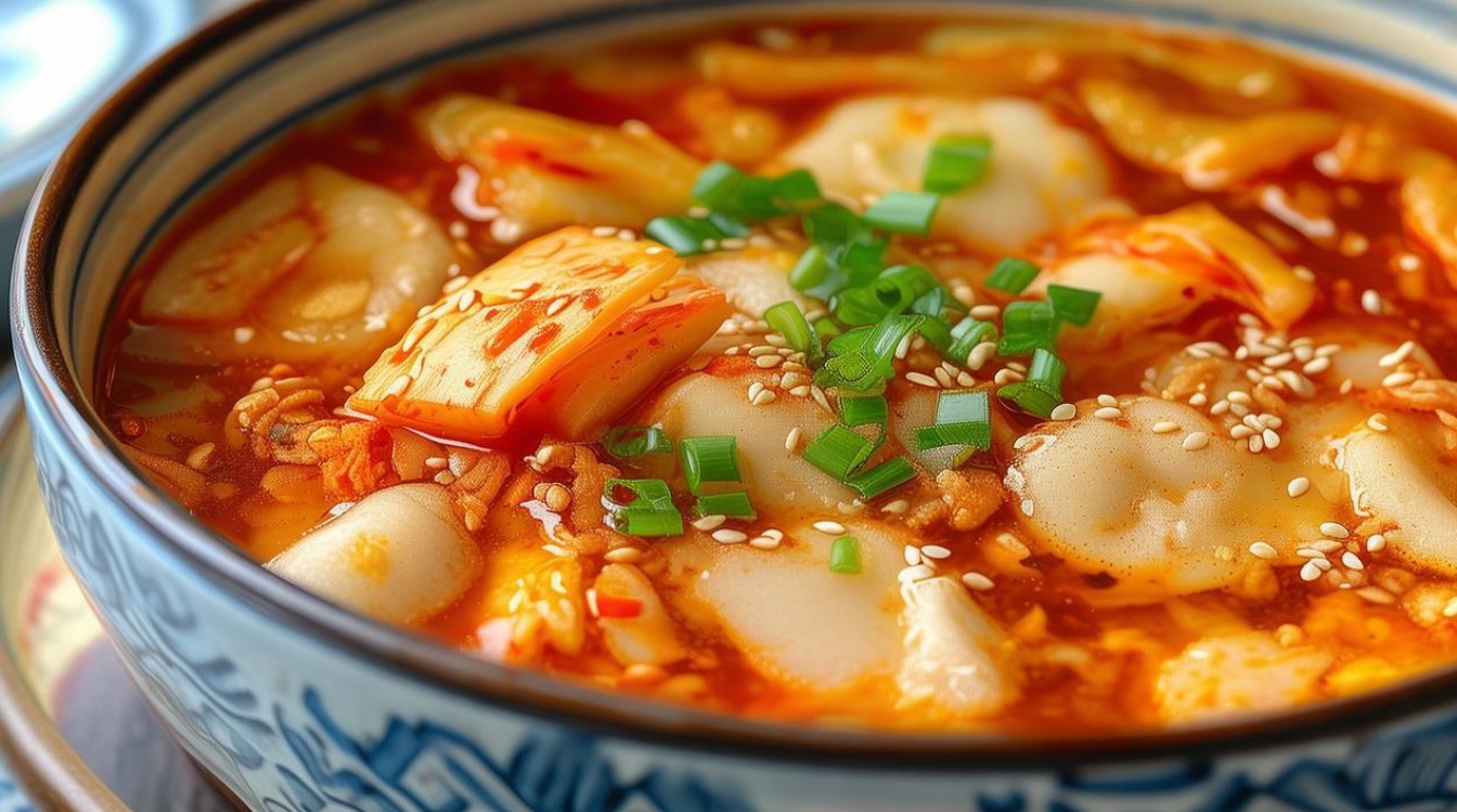 如何制作美味的泡菜年糕汤？简单步骤分享！-图2