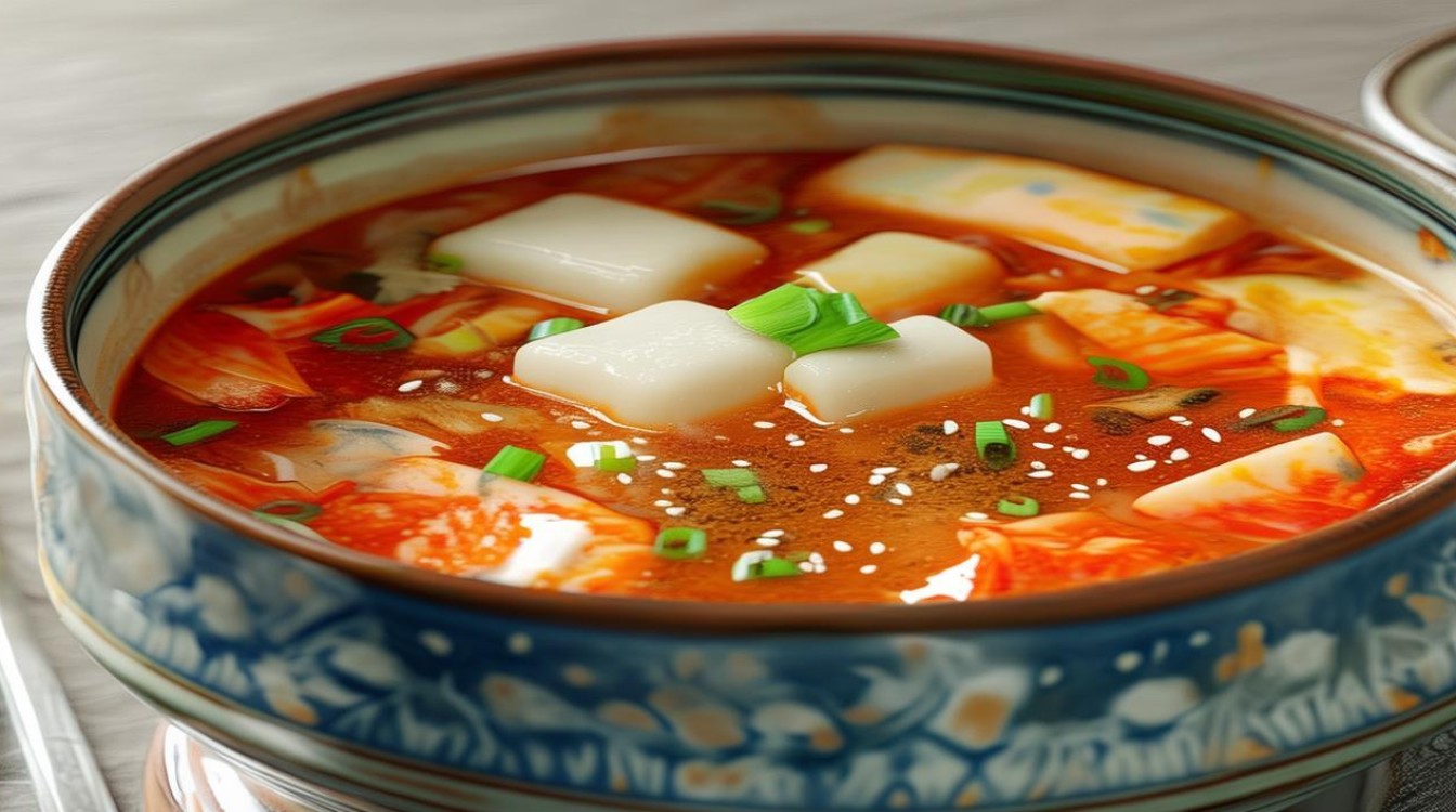 如何制作美味的泡菜年糕汤？简单步骤分享！-图3