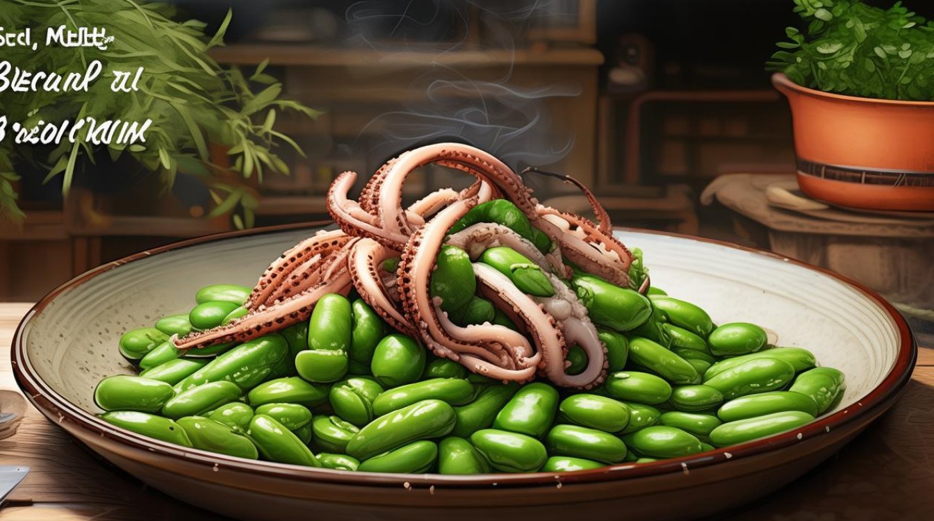 家常鱿鱼扁豆怎么做才鲜香下饭？-图3