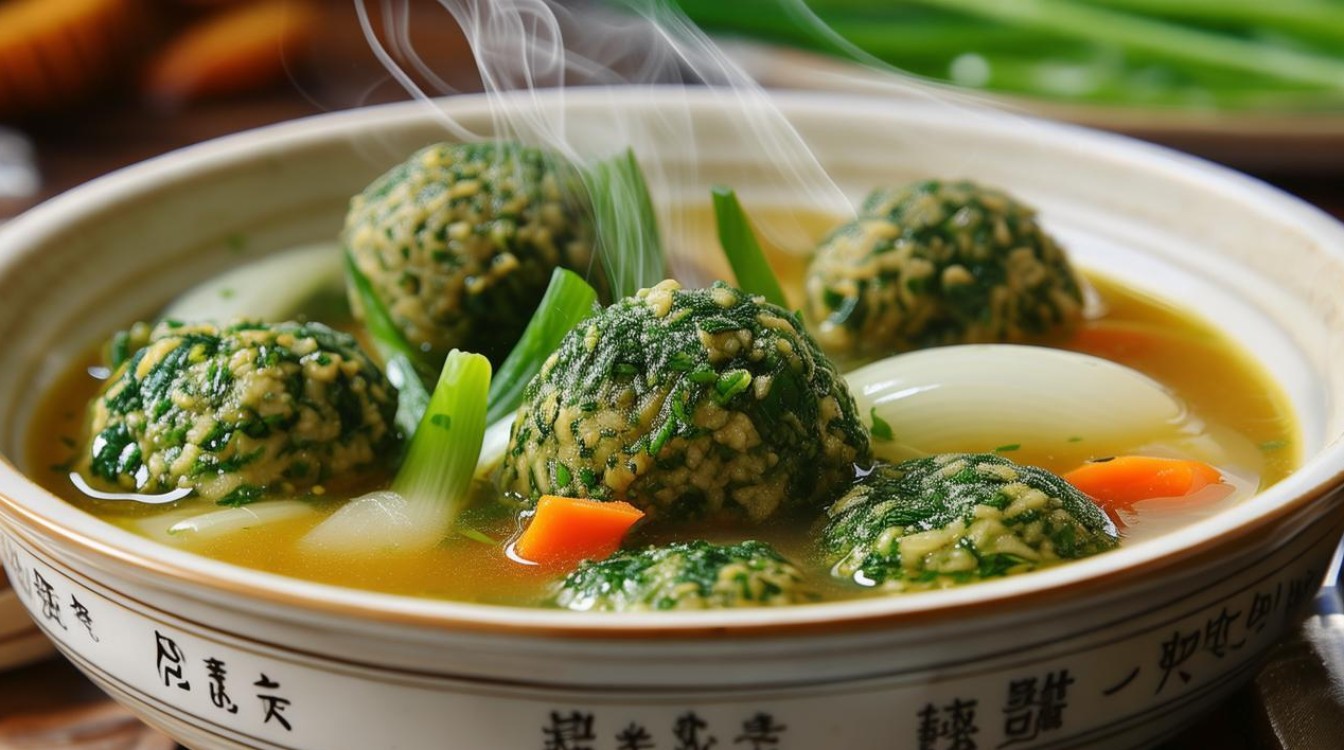 菜心丸子汤怎么做才鲜嫩美味？-图1
