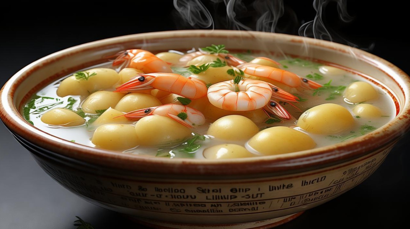 如何制作美味的土豆白虾汤？简单步骤分享！-图1