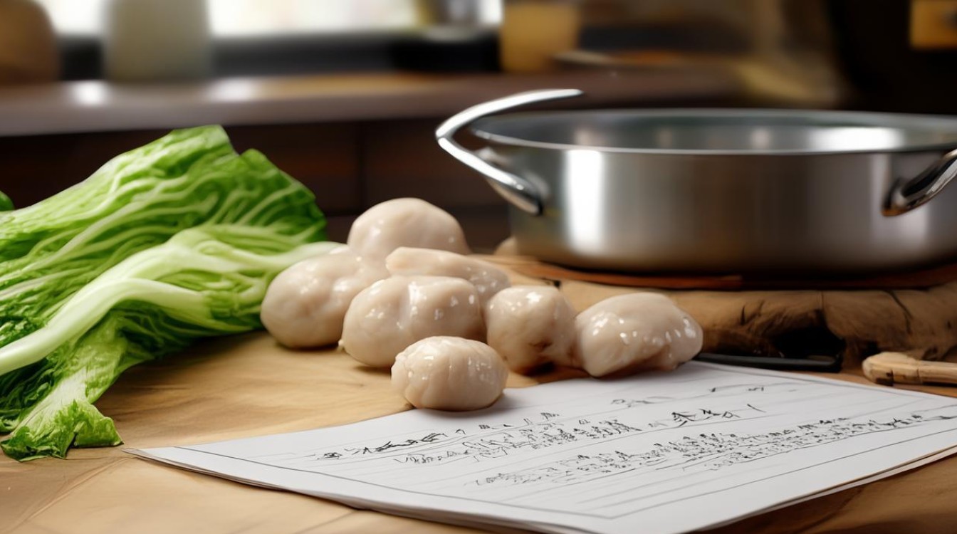 小白菜汆丸子汤怎么做？简单家常做法分享-图1