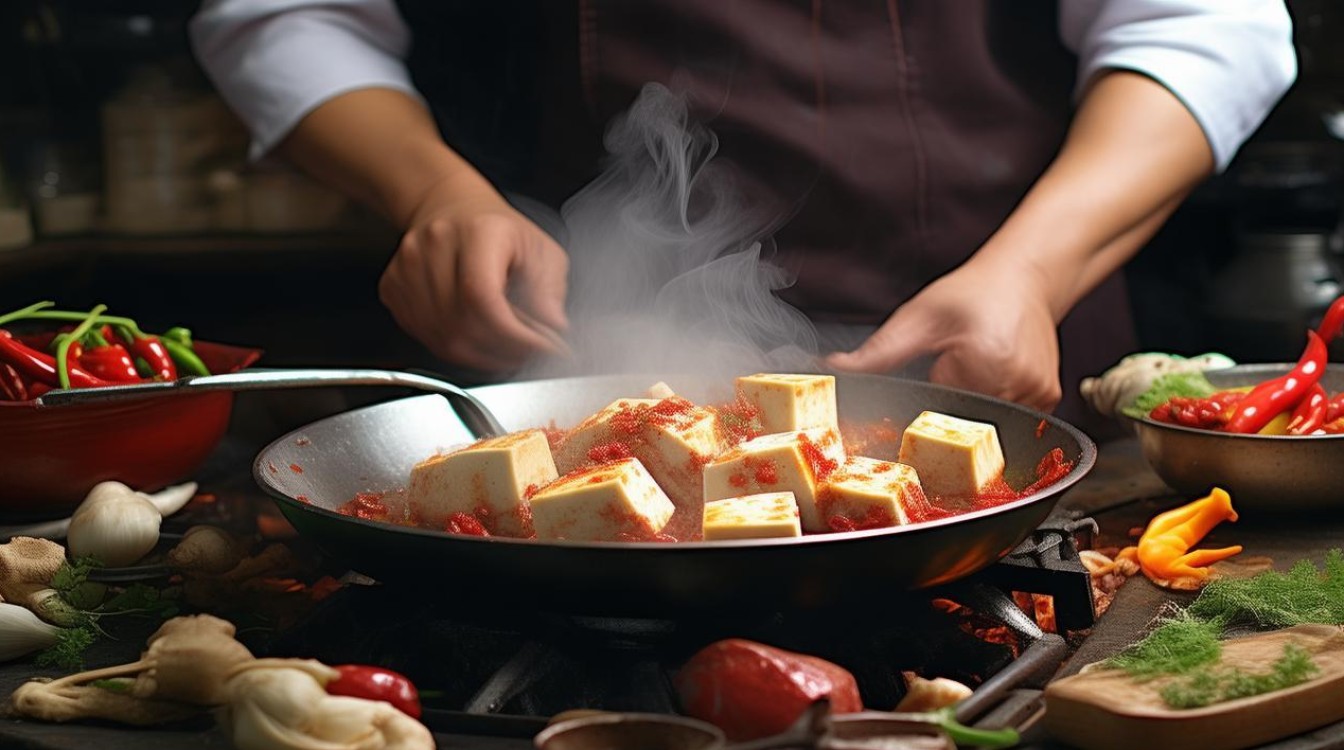 如何在家轻松做出正宗川菜家常豆腐？-图3