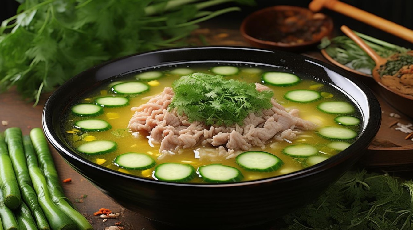 青瓜肉沫汤的做法，青瓜肉沫汤的做法大全-图1