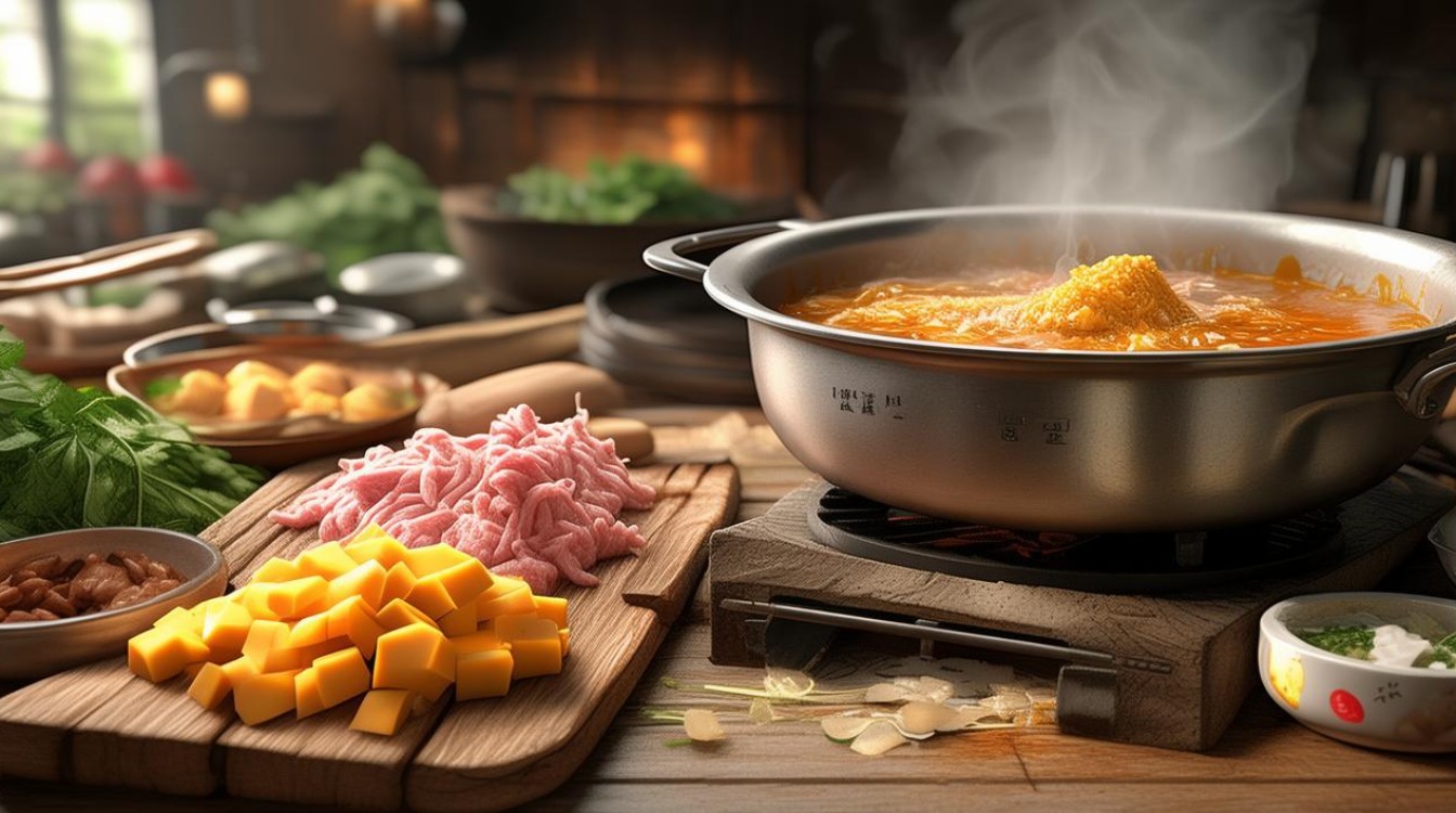 肉末红薯汤的做法，肉末红薯汤的做法大全-图1