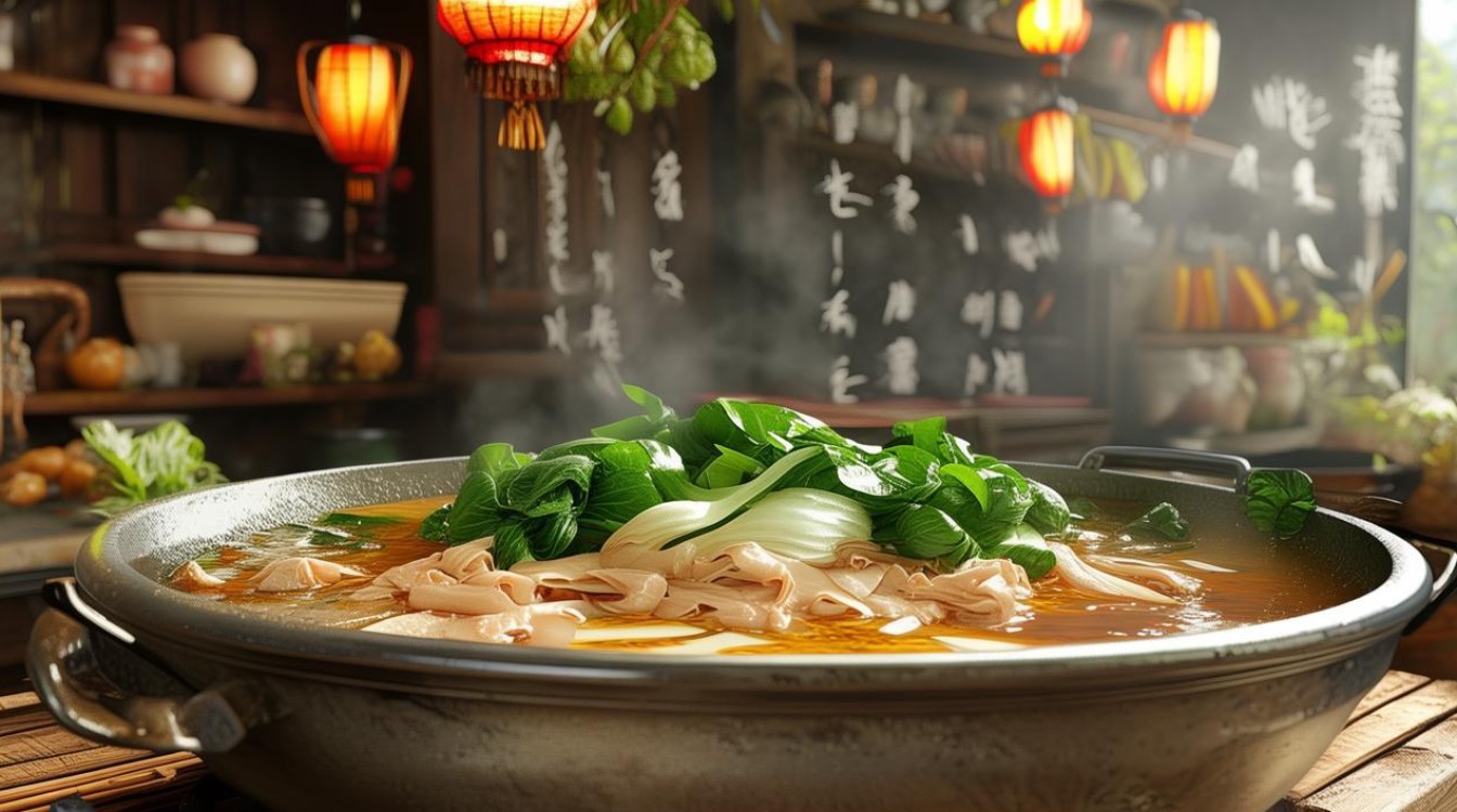 青菜猪皮汤的做法，青菜猪皮汤的做法大全-图1