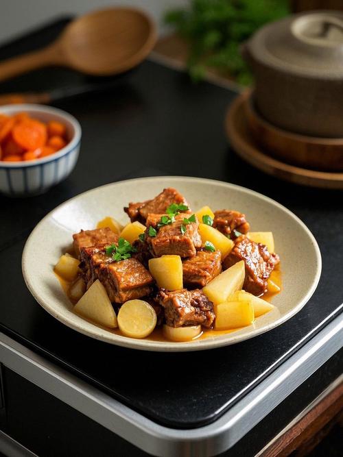 胡萝卜红烧排骨的做法大全家常-图2