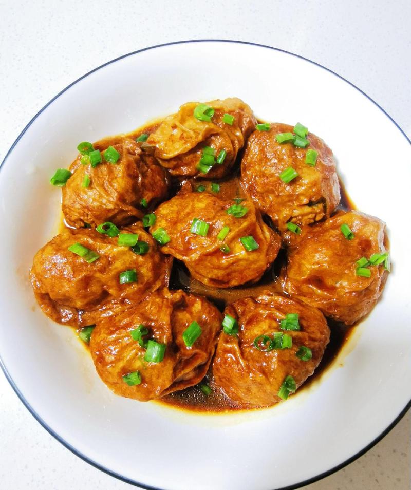 红烧油面筋塞肉怎么做才好吃？-图1