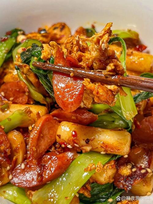 鸡蛋炒年糕的做法家常做法-图3