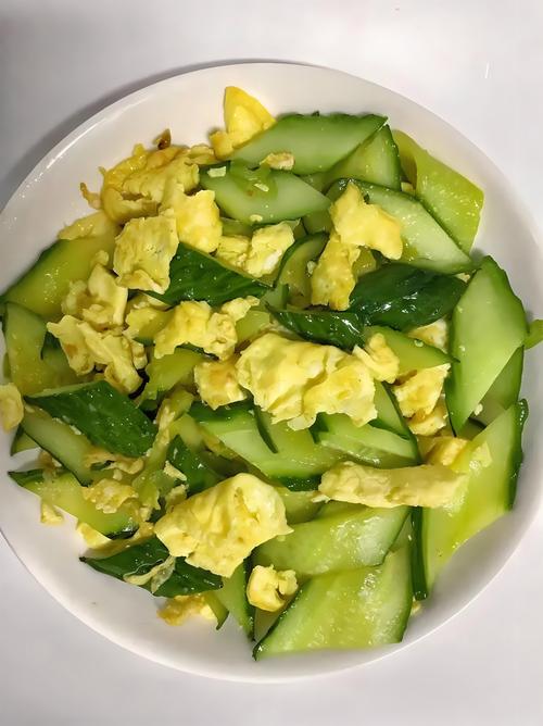 黄瓜炒鸡蛋的做法大全家常-图3