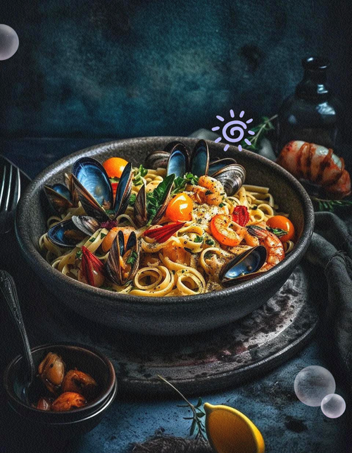 意大利海鲜炒面做法视频-图2