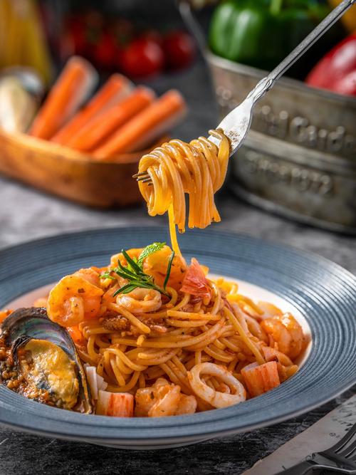 海鲜意大利面的做法图解-图2