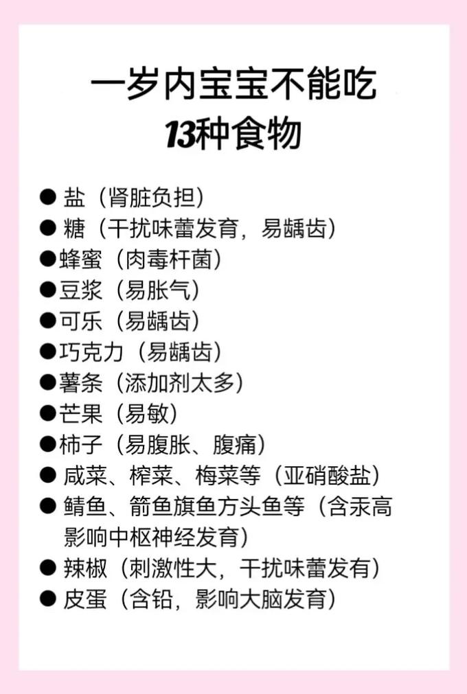 1岁内宝宝不能吃哪些食物？-图2