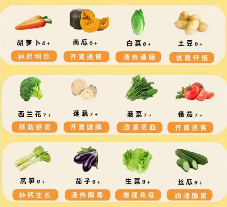 6月龄宝宝能吃哪些蔬菜?怎么吃才安全?-图1 6月龄宝宝能吃哪些蔬菜?怎么吃才安全?-图1