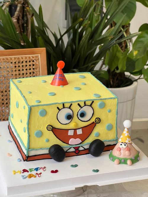 海绵宝宝圆蛋糕图片大全,怎么选最可爱?-图2 海绵宝宝圆蛋糕图片大全,怎么选最可爱?-图2