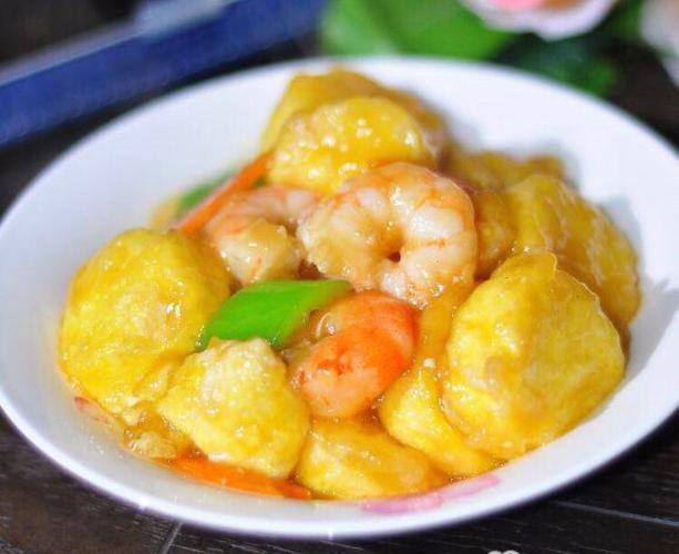 虾仁炒海鲜菇日本豆腐，嫩滑秘诀在哪？-图1